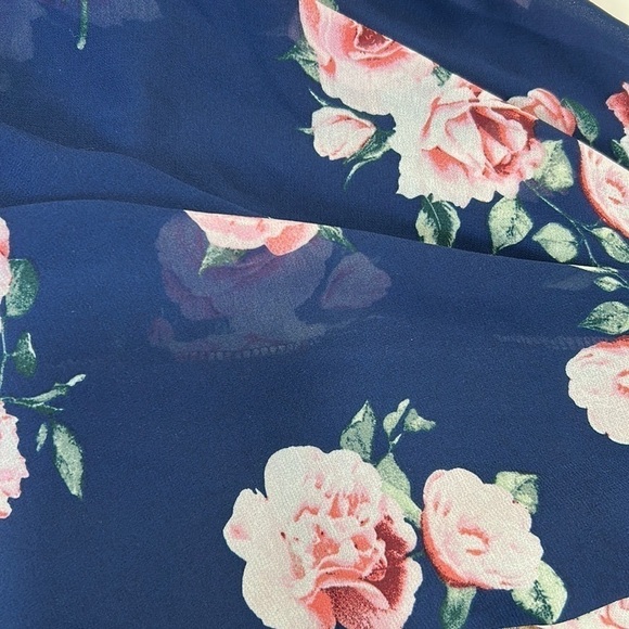 Blue Rain Floral Dress | SIZE XXS - Picture 5 of 5